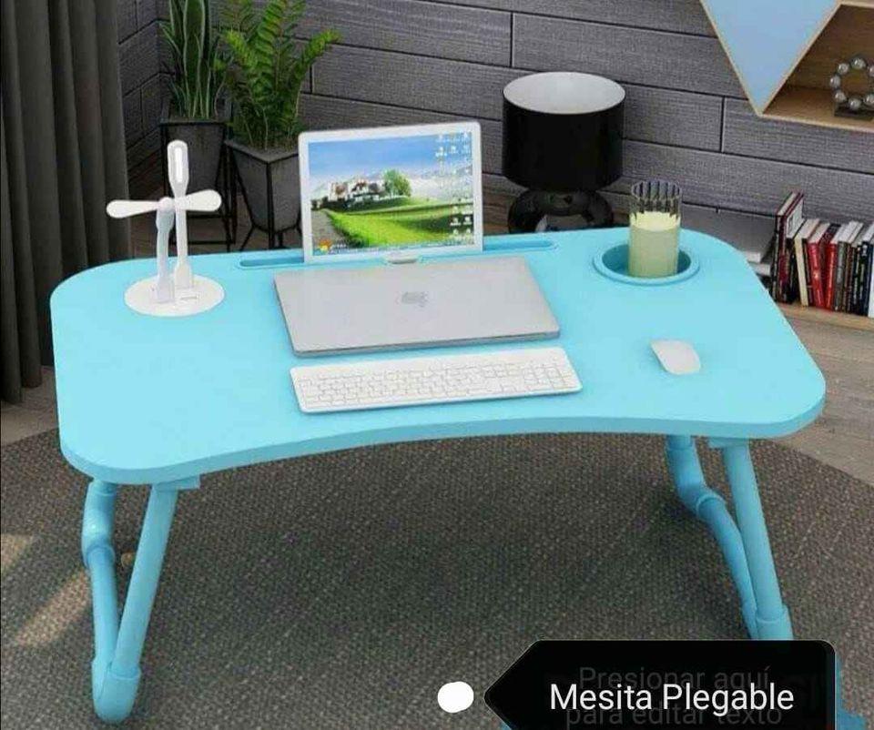 Mesa plegable para laptop CON 4 PUERTOS USB + ventilador CALIDAD